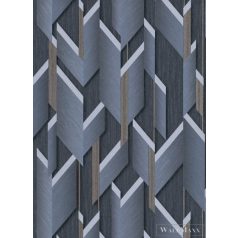   Erismann Fashion for Walls 2 10145-08 kék Modern nyílvég mintás tapéta