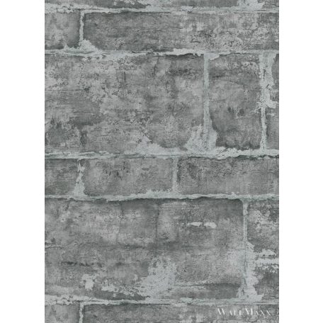 Erismann Fashion for Walls 3 10222-15 grafit Modern tégla mintás tapéta