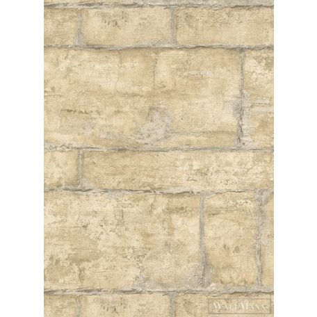 Erismann Fashion for Walls 3 10222-20 sárga Modern tégla mintás tapéta