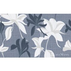 ERISMANN Flora 10241-08 kék Modern levél mintás tapéta