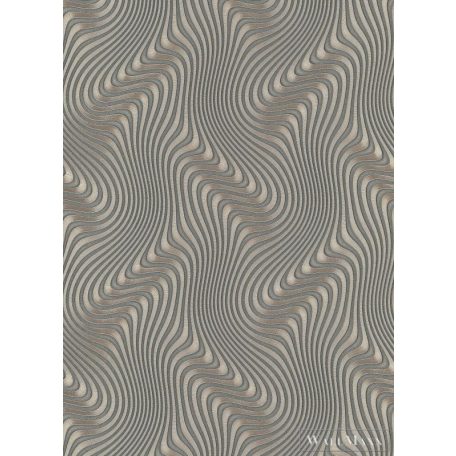 Erismann Fashion for Walls 2 12091-15 grafit Modern hullám mintás tapéta