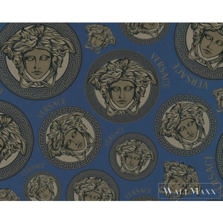 AS CREATION Versace 5 38611-3 kék antik mintás elegáns tapéta