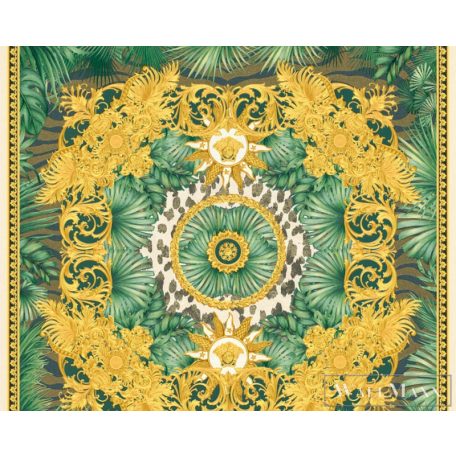 AS CREATION Versace 5 38703-4 zöld mandala mintás elegáns tapéta