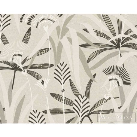 AS CREATION French Affair 39936-1 taupe leveles grafikai tapéta