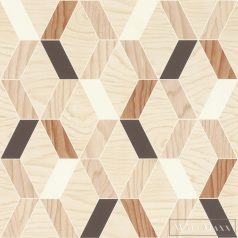   Rasch Bricks & Wood II 615760 Geometriai bézs intarzia mintás tapéta