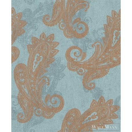 RASCH Indian Style 746440 kék paisley mintás Elegáns tapéta